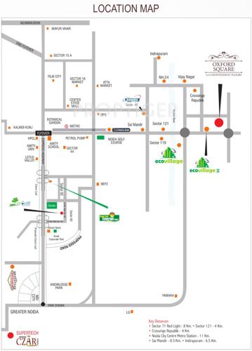  oxford-square Images for Location Plan of Supertech Oxford Square