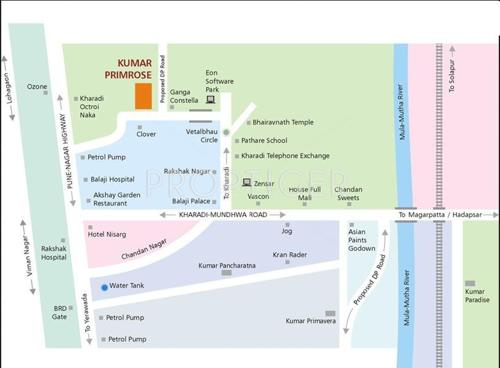  primrose Images for Location Plan of Kumar Primrose