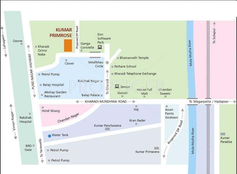  primrose Images for Location Plan of Kumar Primrose