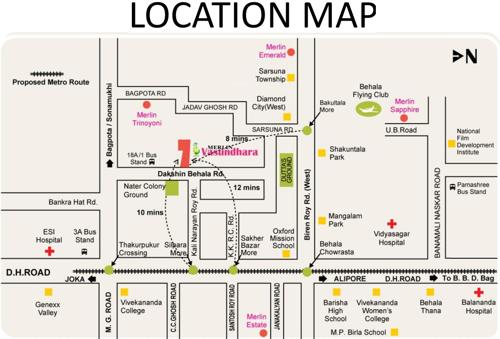  vasundhara Images for Location Plan of Merlin Vasundhara