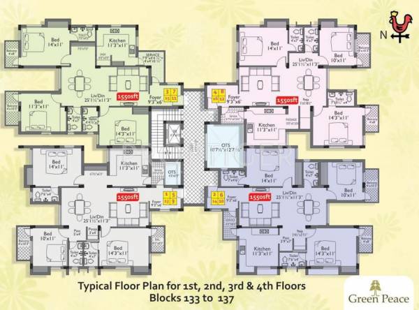 Images for Cluster Plan of Green Peace Ajanta