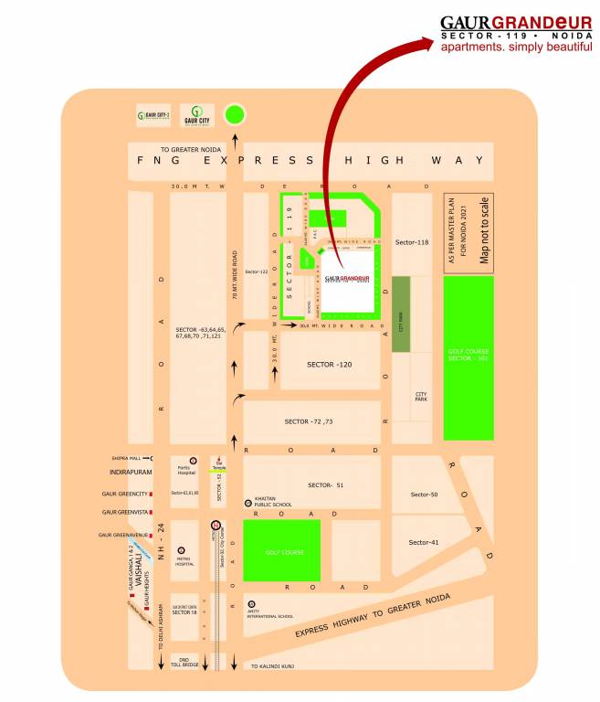 Images for Location Plan of Gaursons Gaur Grandeur