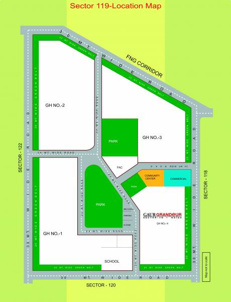 Images for Location Plan of Gaursons Gaur Grandeur