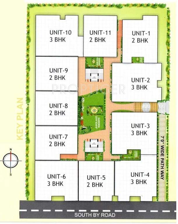 ajanta builders arathi nest Layout Plan
