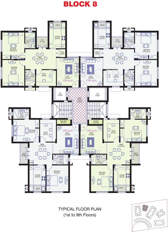  boulevard Block 8 Cluster Plan
