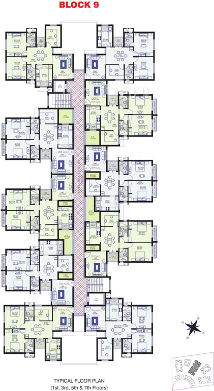  boulevard Block 9 Cluster Plan