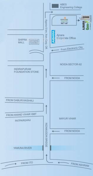 Images for Location Plan of Ajnara Gen X Images for Location Plan of Ajnara Gen X