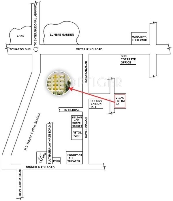 Images for Location Plan of Reputed Builder Visag Emerald