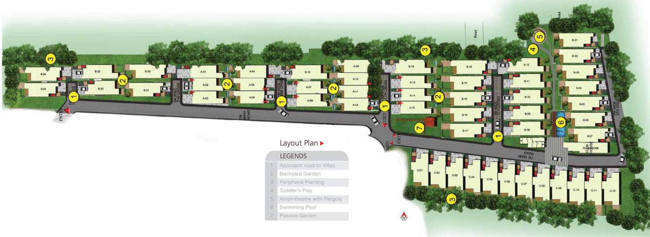  villows Images for Layout Plan of Ajmera Villows