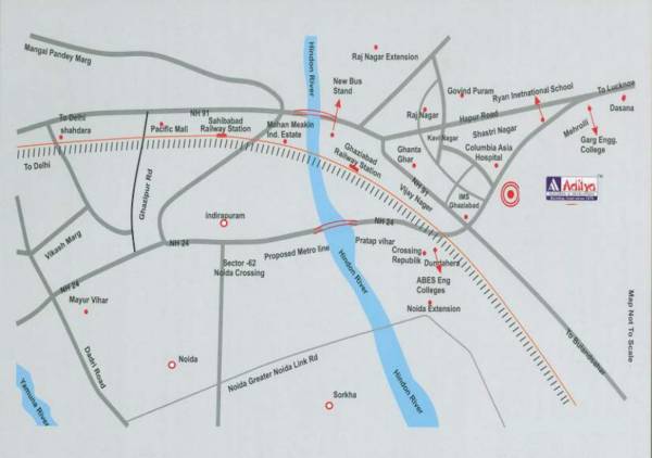  aditya-world-city Location Plan