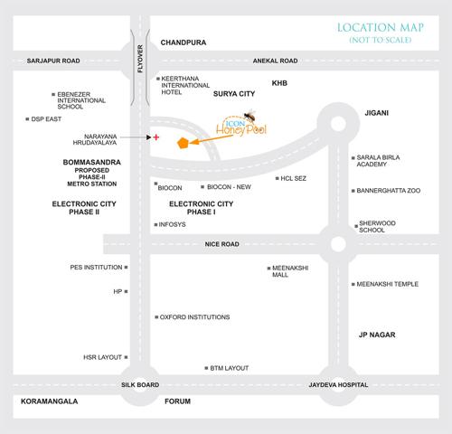  honey-pool Images for Location Plan of Icon Infra Shelters India Honey Pool