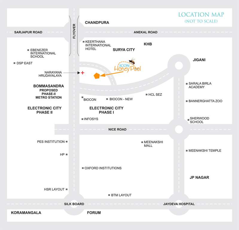  honey pool Images for Location Plan of Icon Infra Shelters India Honey Pool