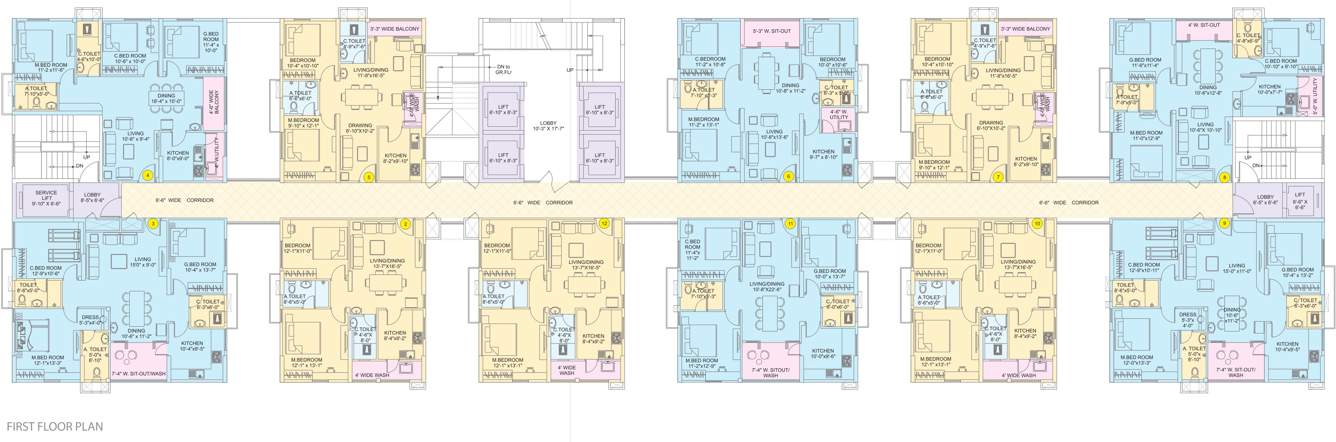 Images for Cluster Plan of Manjeera Majestic Homes