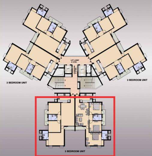 fairway apartment Images for Cluster Plan of Ansal Fairway Apartment