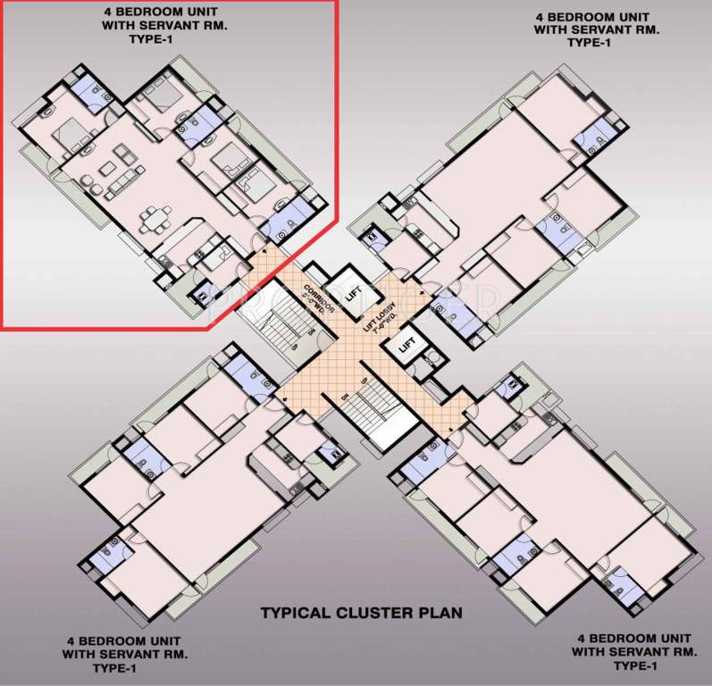 fairway apartment Images for Cluster Plan of Ansal Fairway Apartment