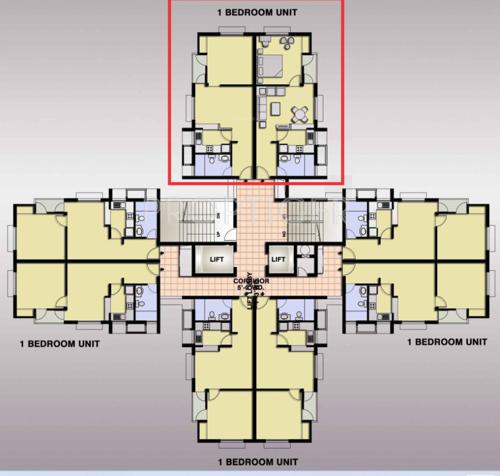 Wing-F2 Cluster Plan fairway-apartment Wing-F2 Cluster Plan