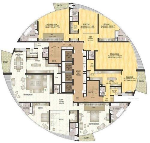 Images for Cluster Plan of Jaypee The Sun Court Images for Cluster Plan of Jaypee The Sun Court