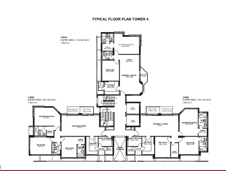 moon court Tower 1 Cluster Plan