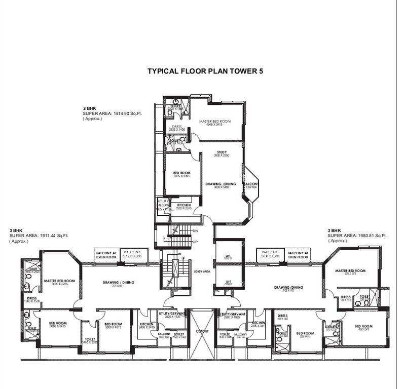 moon court Tower 2 Cluster Plan