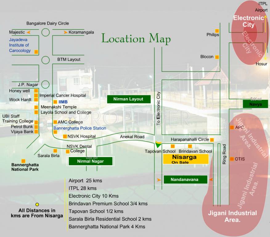  nandanavana Location Plan