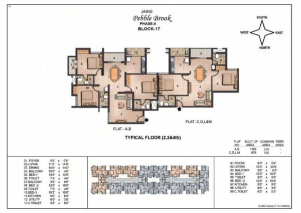 Block 17 Cluster Plan from 2nd to 4th Floor pebble-brook Block 17 Cluster Plan from 2nd to 4th Floor