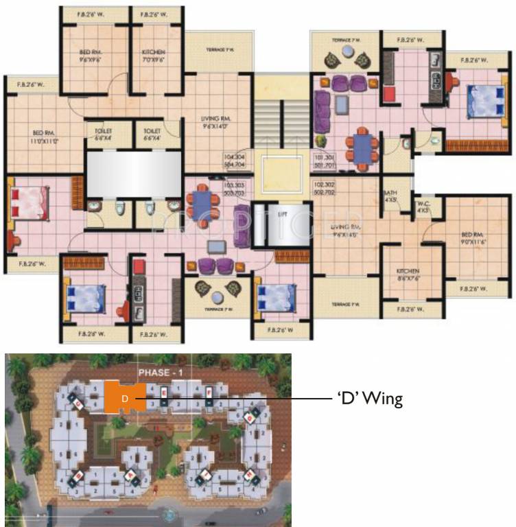  palms Images for Cluster Plan of Mohan Palms