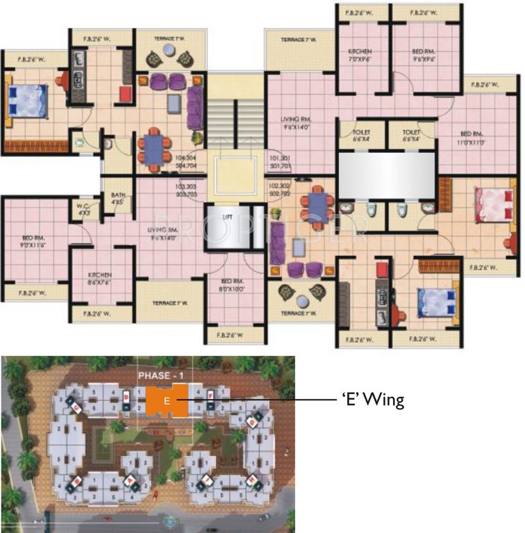  palms Images for Cluster Plan of Mohan Palms