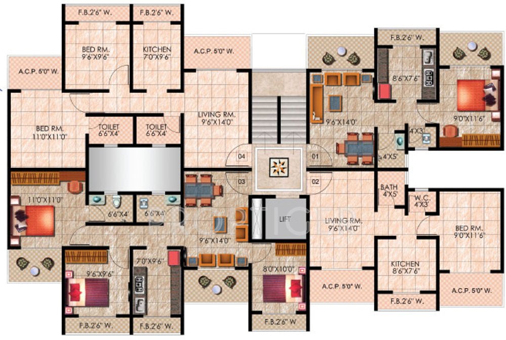  palms Images for Cluster Plan of Mohan Palms
