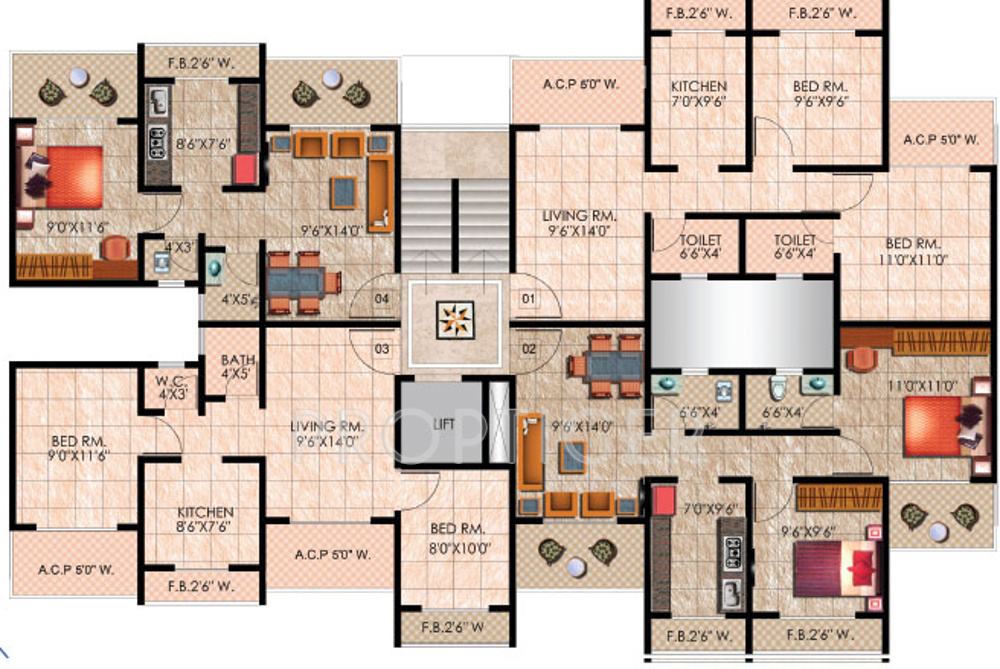  palms Images for Cluster Plan of Mohan Palms