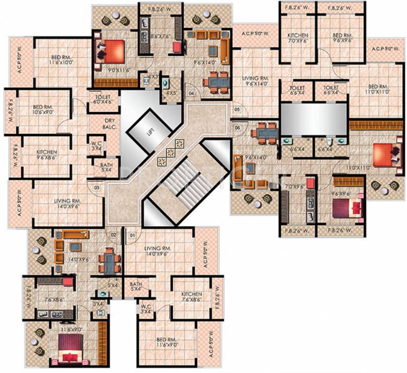  palms Images for Cluster Plan of Mohan Palms