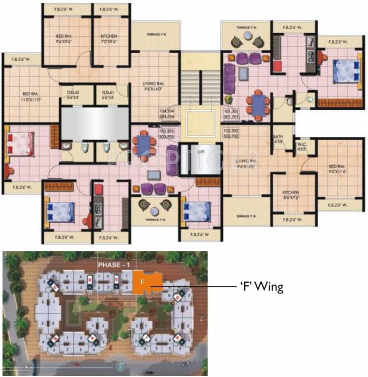  palms Images for Cluster Plan of Mohan Palms