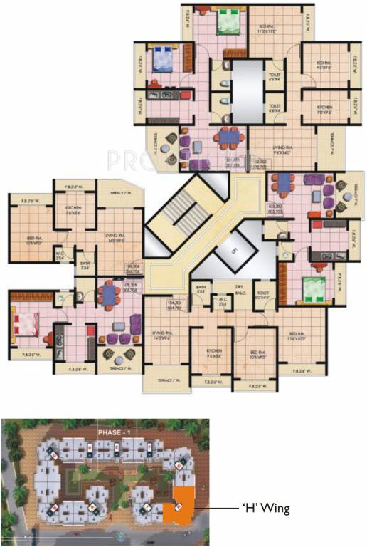  palms Images for Cluster Plan of Mohan Palms