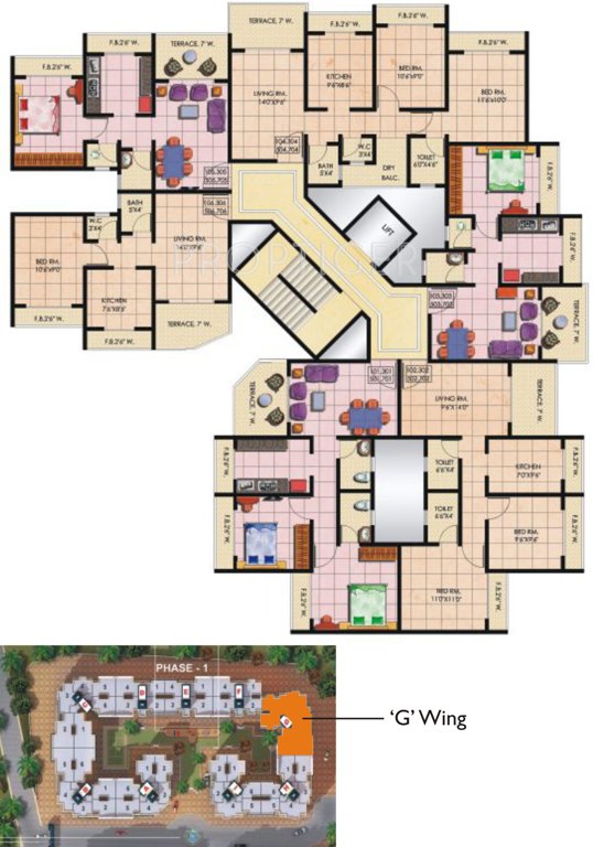  palms Images for Cluster Plan of Mohan Palms