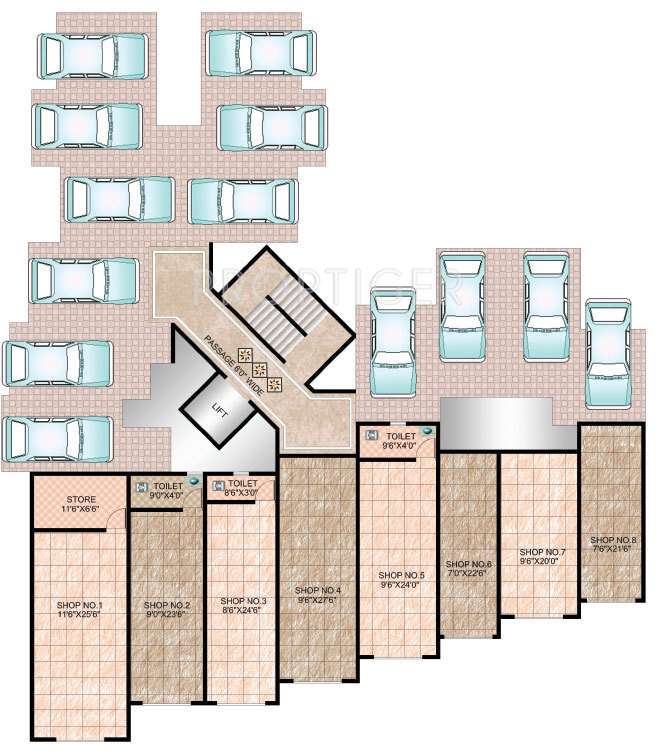  palms Images for Cluster Plan of Mohan Palms