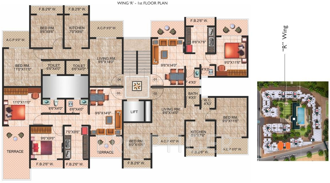  palms Images for Cluster Plan of Mohan Palms