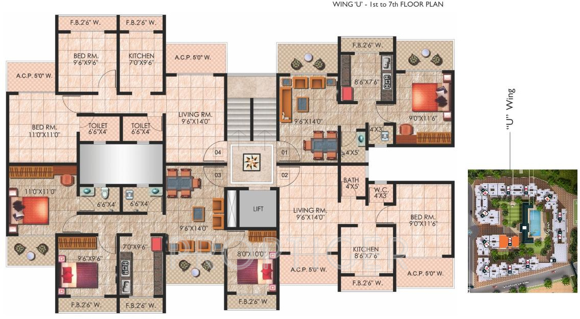  palms Images for Cluster Plan of Mohan Palms