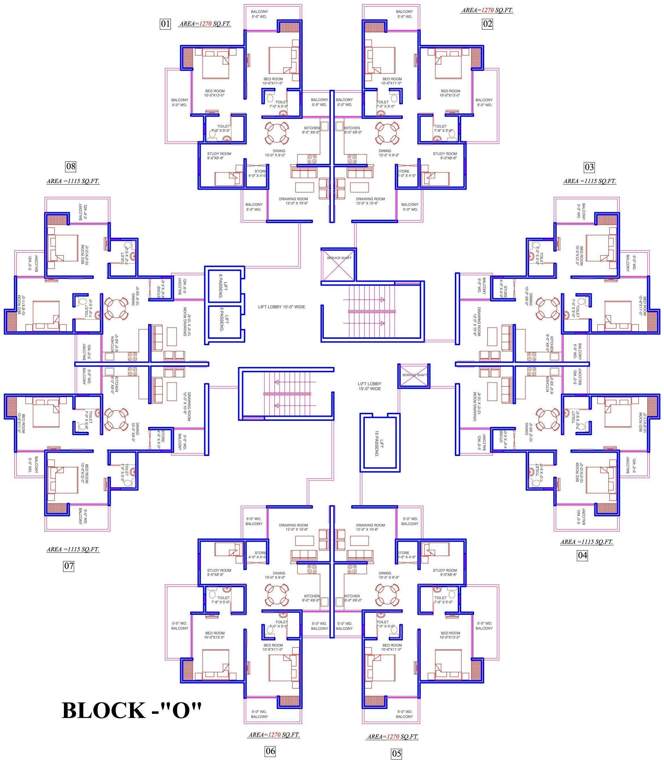  homes Images for Cluster Plan of Ajnara Homes