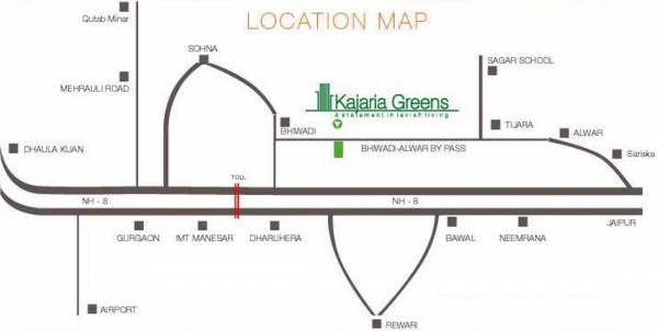 kajaria-infrastructure greens Location Plan