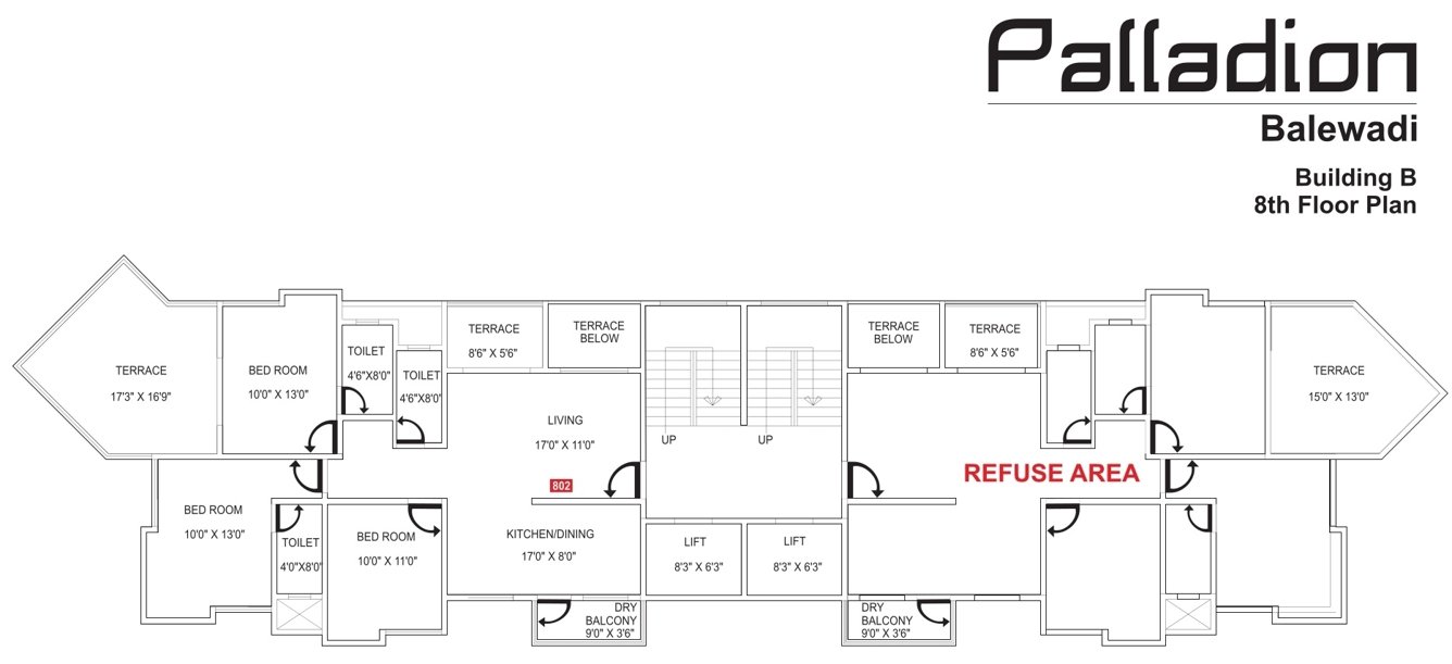 palladion Tower 2 Cluster Plan for 8th Floor