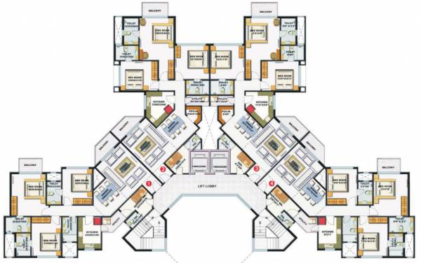  palacia-phase-1 Tower A1 Cluster Plan