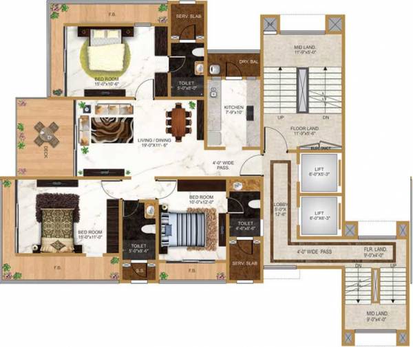 Images for Cluster Plan of Neelam Realtors Spiro Tower