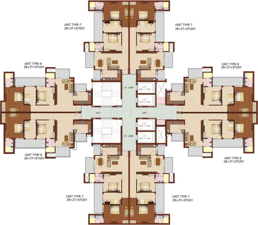 luxury homes Images for Cluster Plan of RG Luxury Homes