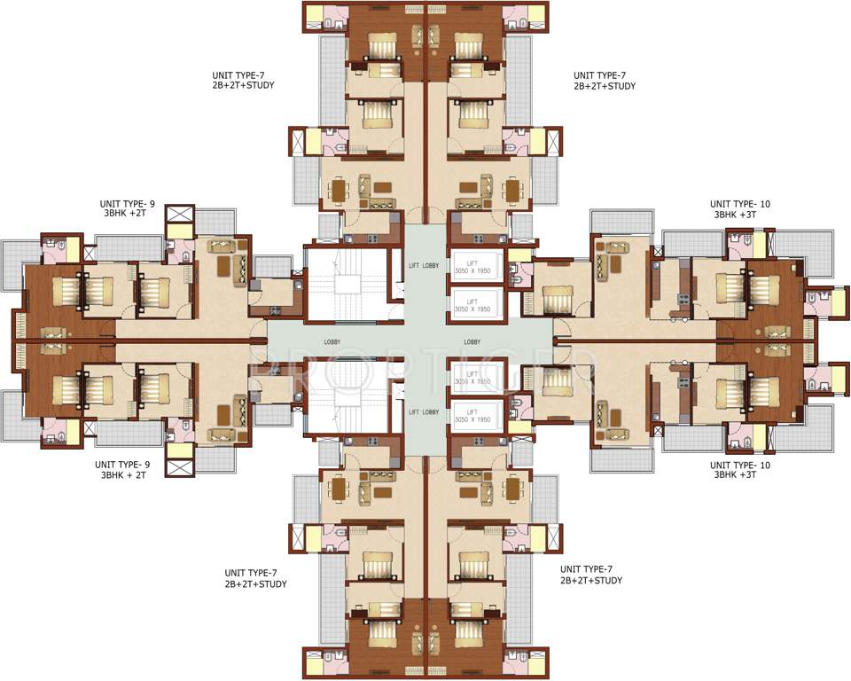 luxury homes Images for Cluster Plan of RG Luxury Homes