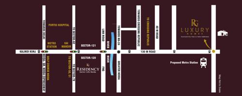 Location Plan rg-luxury-homes-tower-a-f-and-m Location Plan