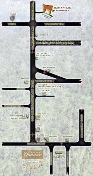 Images for Location Plan of Ramaniyam Real Estates Gauravv