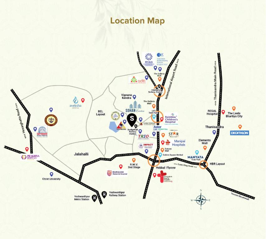 exotica Location Plan
