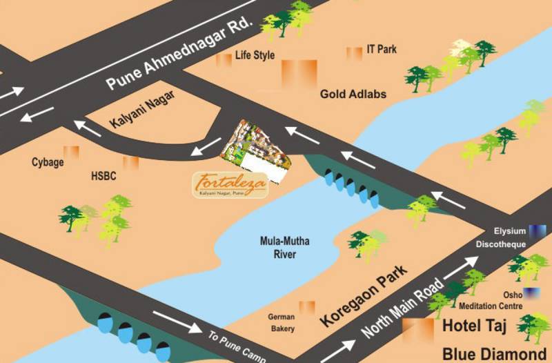  fortaleza Images for Location Plan of Raviraj Realty Fortaleza