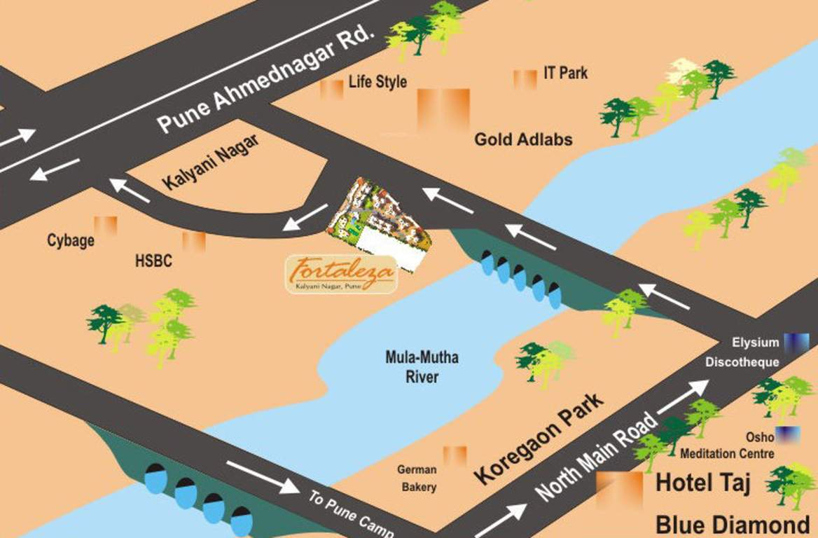 fortaleza Images for Location Plan of Raviraj Realty Fortaleza