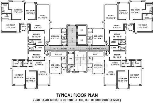  classique Images for Cluster Plan of Raheja Classique