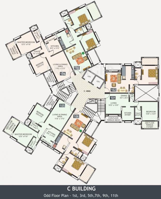 Images for Cluster Plan of Lushlife Developers Sky Heights